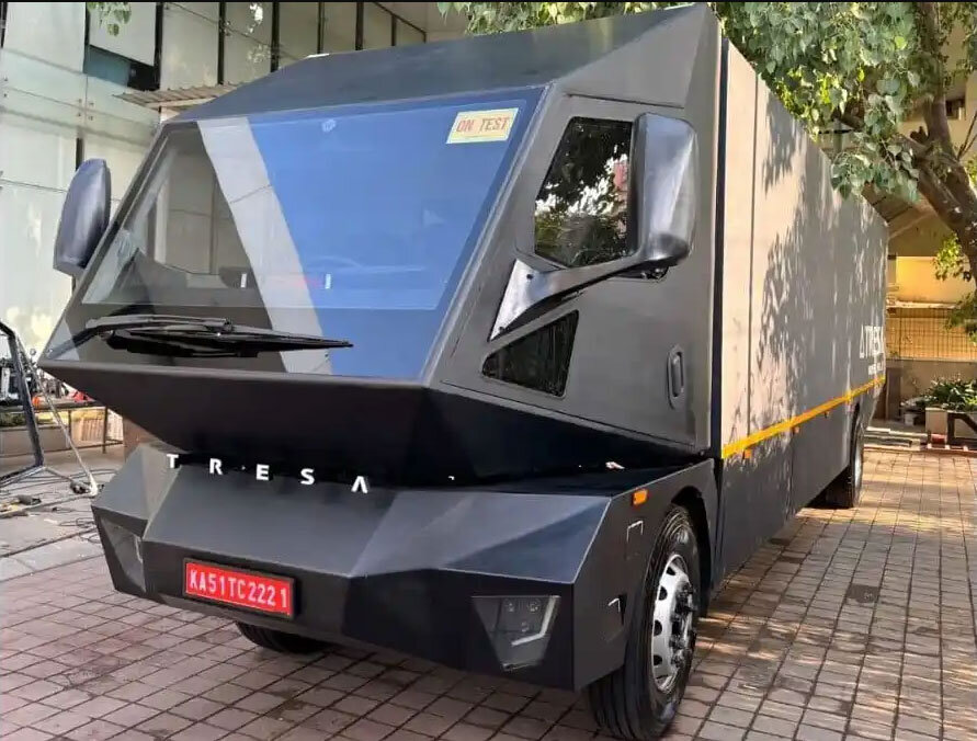 Tresa Motors— индийская компания, которая уже несколько лет занимается разработкой электрических грузовиков.  Первый прототип V0.-2