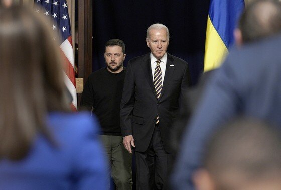    Владимир Зеленский и Джо Байден
