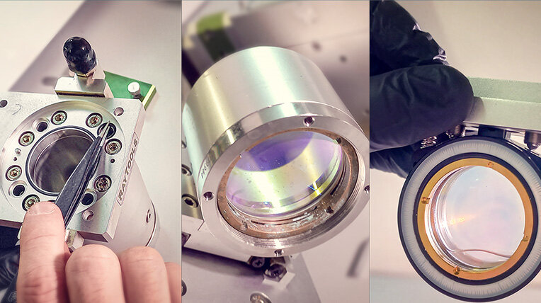 Чистка лазерной головы BM115 RayTools и замена расходных материалов