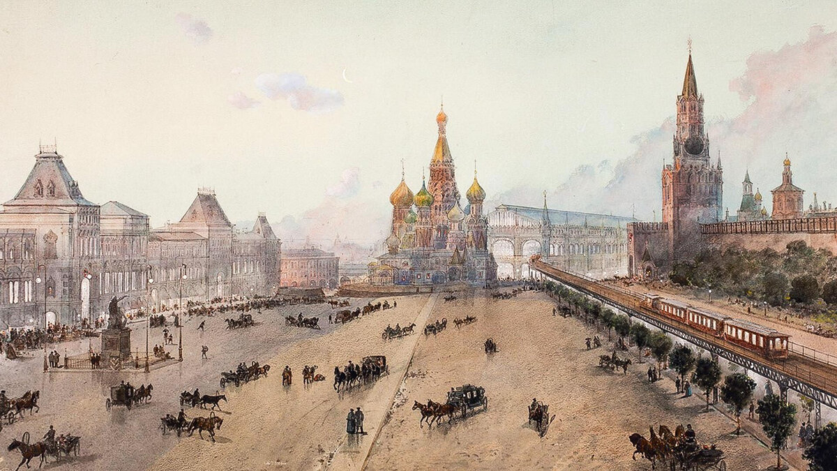 Проекты наземного метро Москвы, начало XX века 