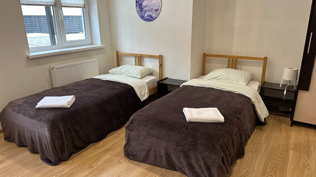 Апартаменты с односпальными кроватями на 2м этаже