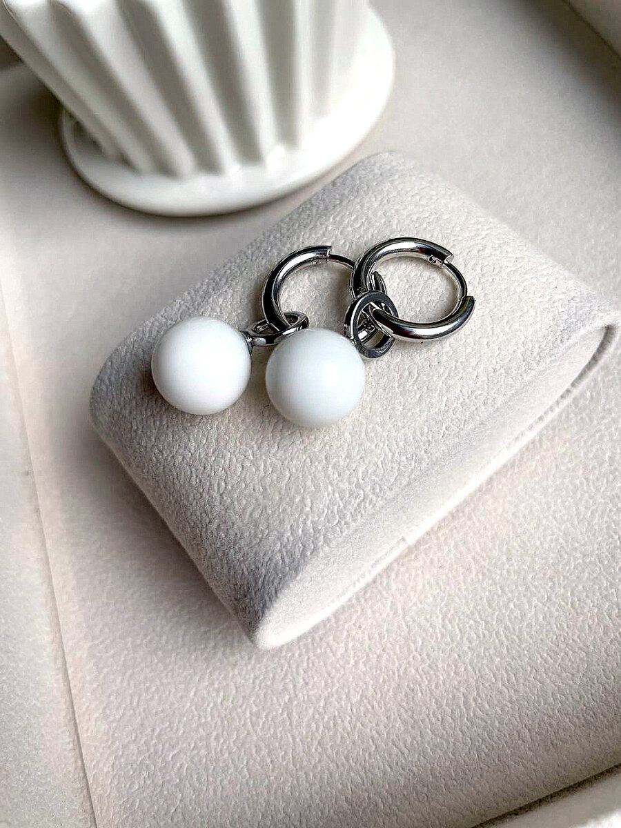 Серьги "Молочное происшествие".