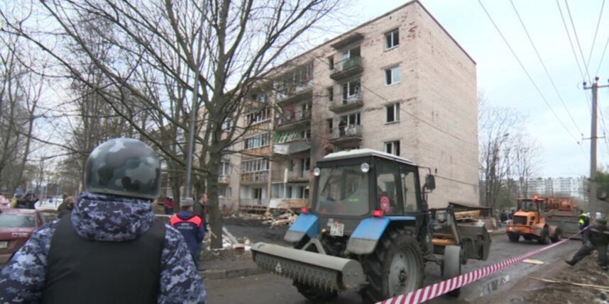 Падение беспилотника в питере