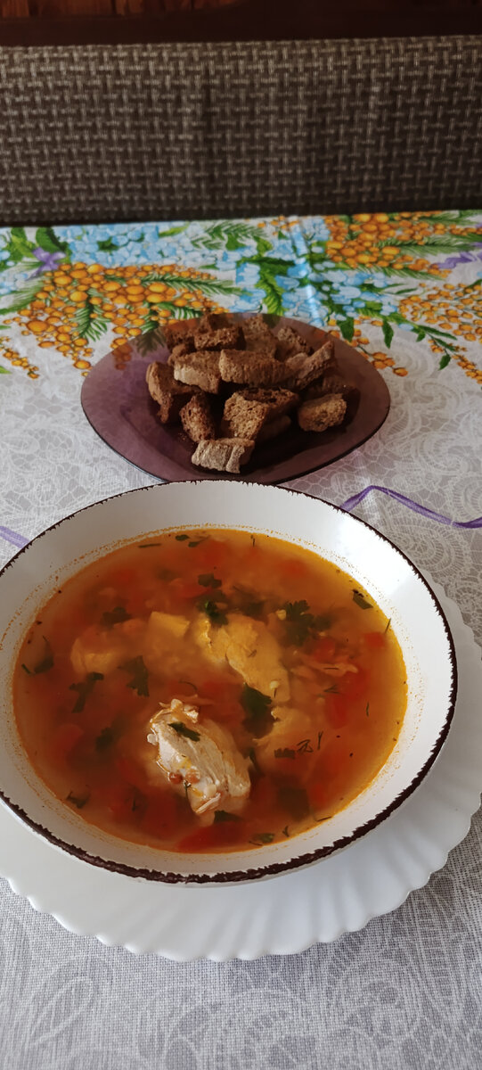 Сухарики- прекрасное дополнение к супу