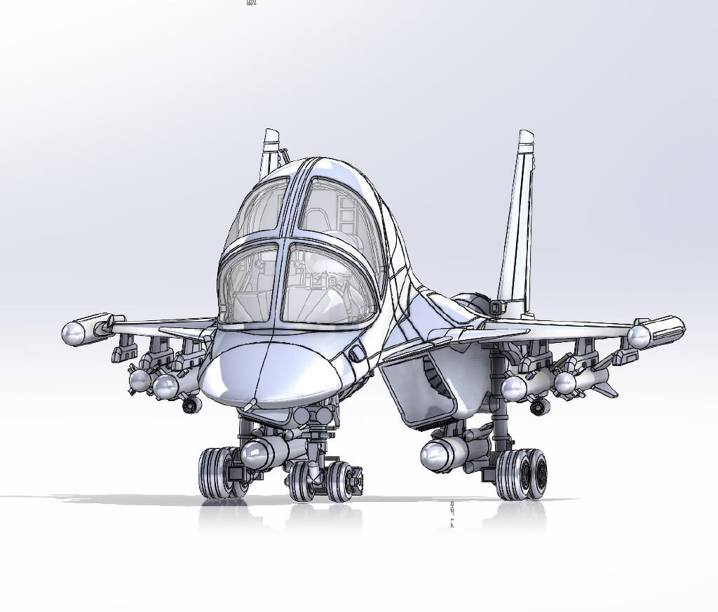 Эскиз модели Su-34 Fullback от фирмы TopGun Chen (источник изображения-яндекскартинки)