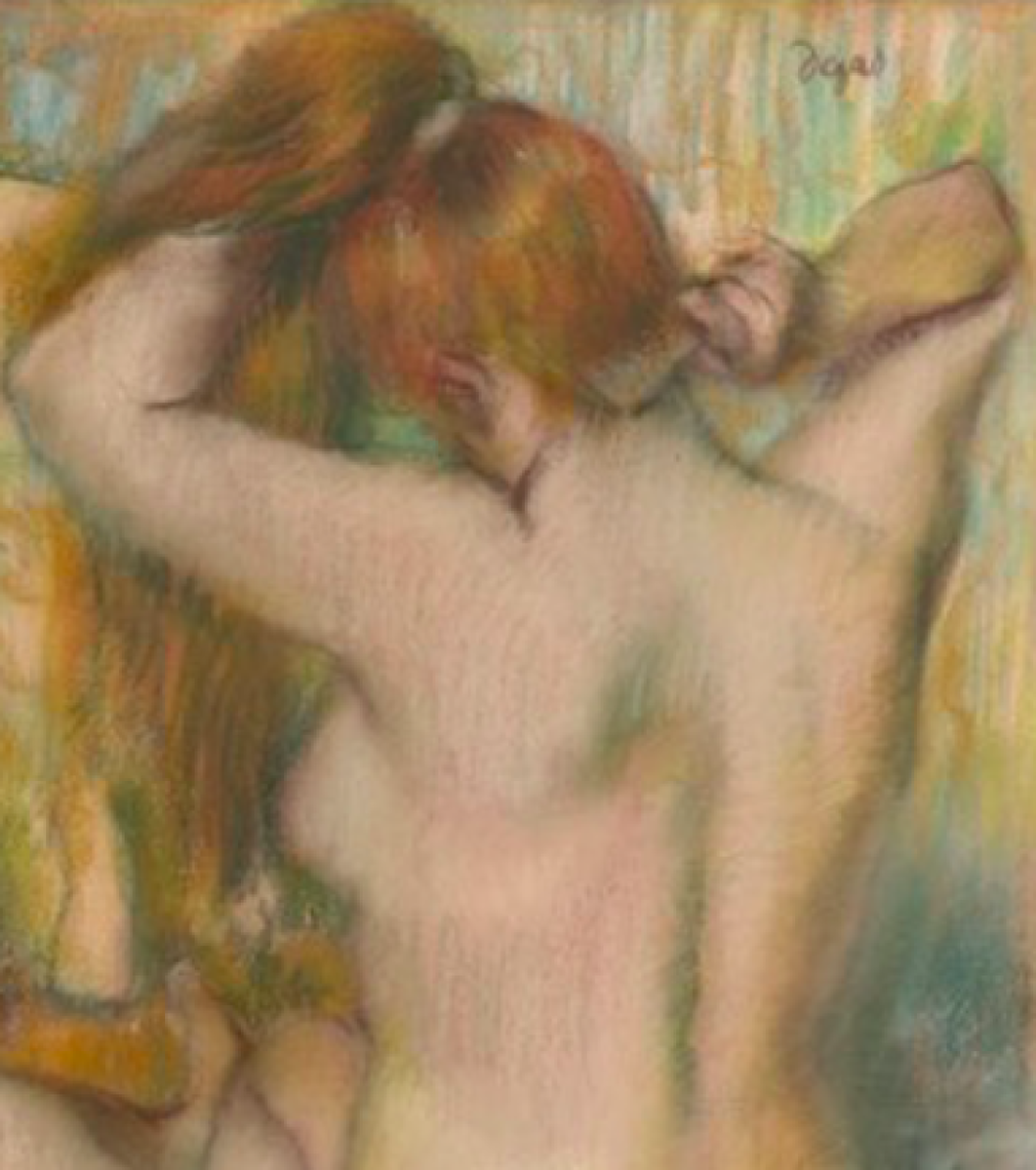 ''Причёсывающаяся женщина'' - Эдгар Дега, ок. 1884.  