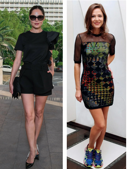 Выраженная талия. Плечи широкие. Грудина узкая, грудь маленькая. Бедра средние, ноги и руки худые