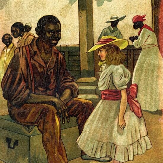 Иллюстрация к роману Г. Бичер-Стоу "Хижина дяди Тома". Из открытого источника