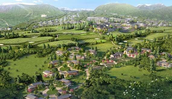 Рендеры гольф курорта, которые можно найти во всех СМИ.