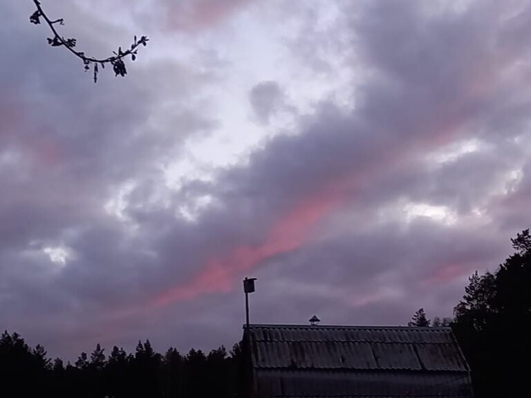 Вот такой был рассвет в то утро