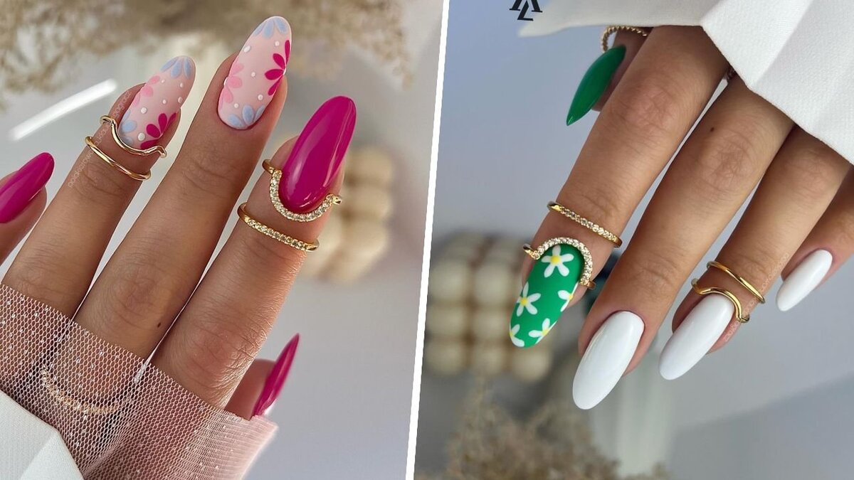 Ногти круглой и средней длины