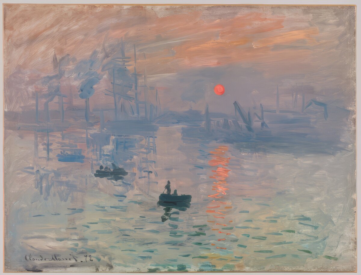 “Impression, sunrise” by Claude Monet