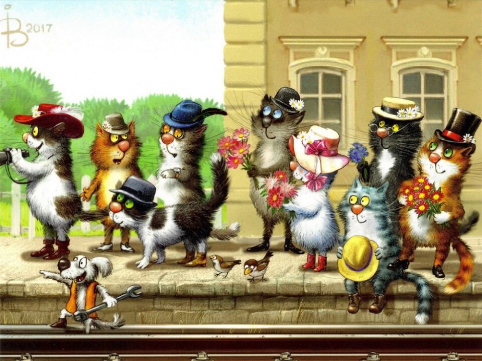 очаровательные коты Рины Зенюк