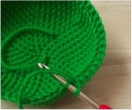 Вяжем верхнюю часть головы