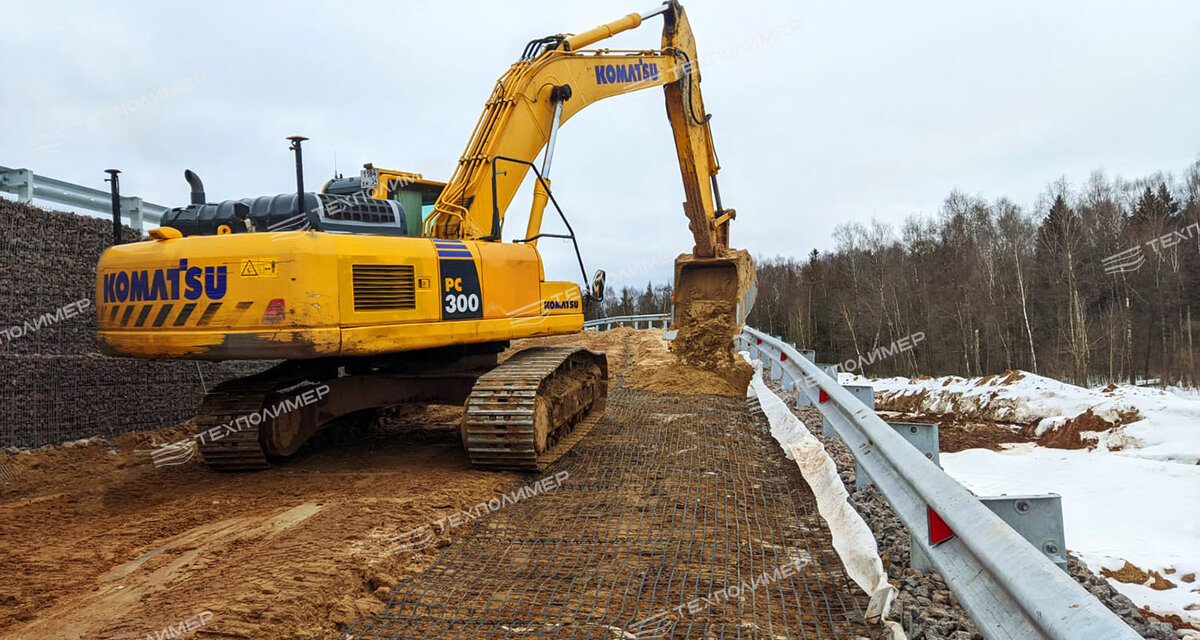 Подготовка водоотвода на полигоне в Твери