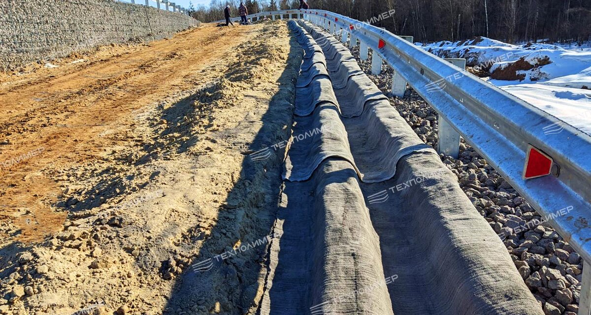 Водоотведение из бетонного полотна