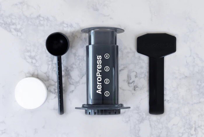 AeroPress 2023 и его комплектующие. © аeropress.com