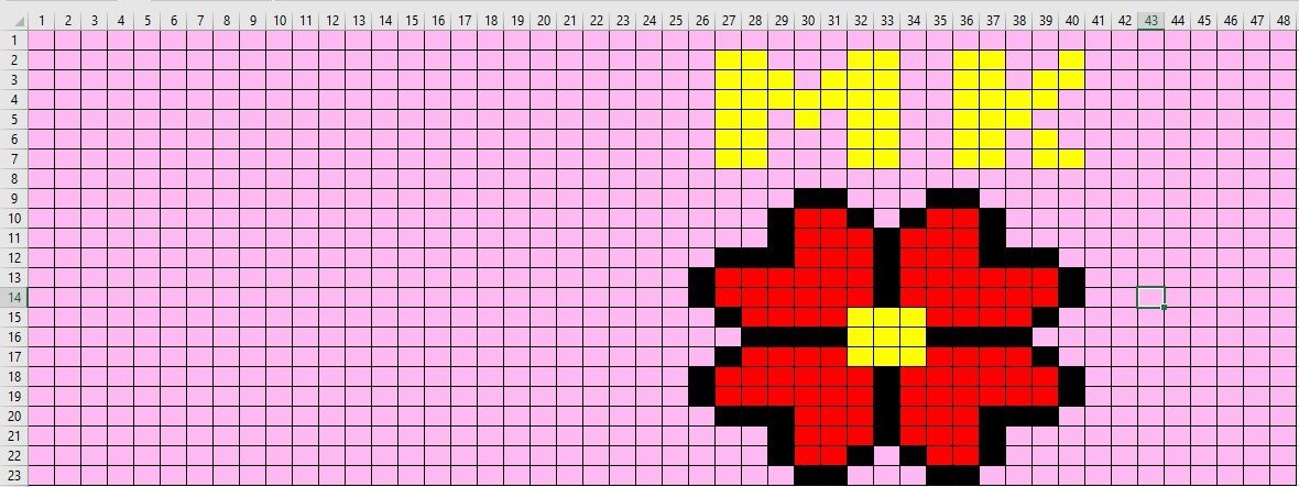 Схема 48 на 23 клеточки