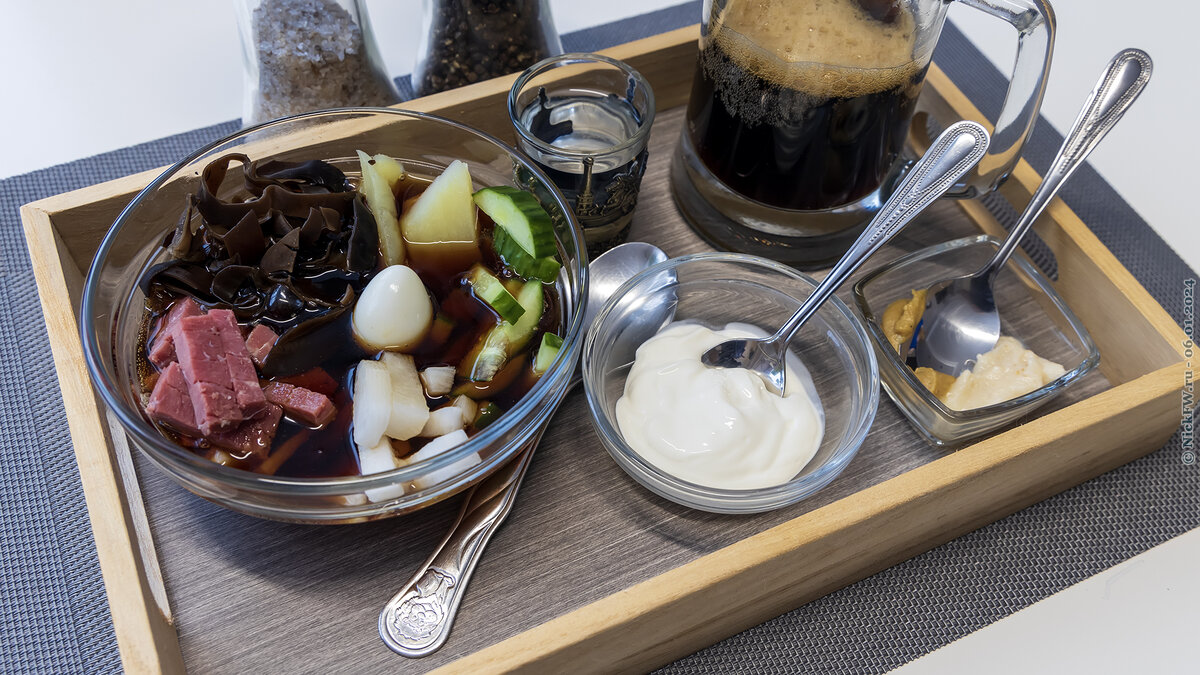 2. Окрошка с грибами © NickFW.ru — 06.01.2024г.