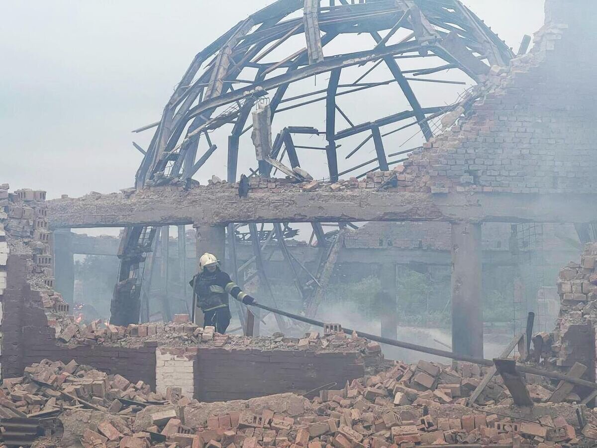    Последствия взрыва в Харьковской области© Фото из соцсетей