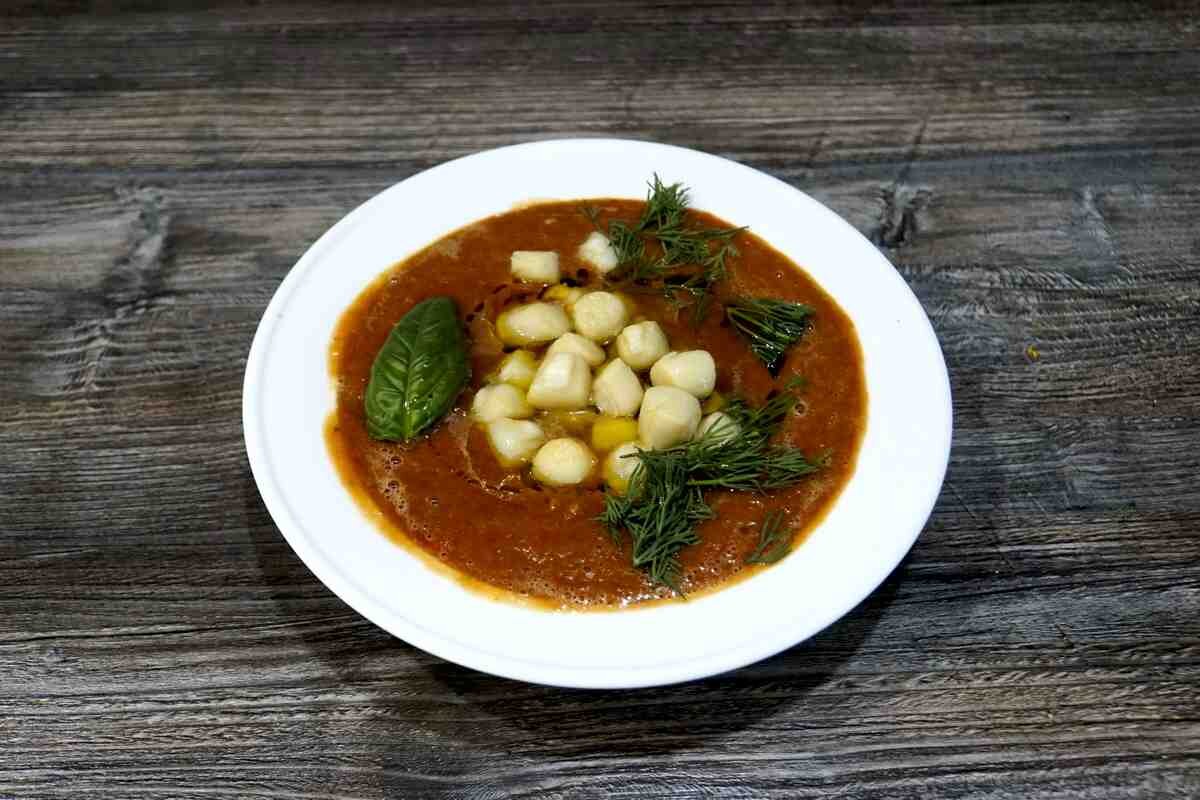 Морские гребешки с гаспачо и зеленью – легкость и полезность от кайпай |  Kaipai Food | Дзен