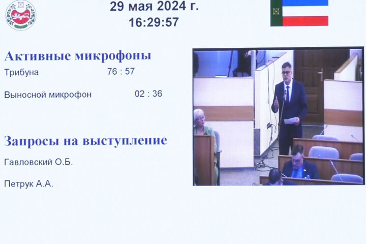 Скриншот прямой трансляции сессии Верховного Совета, rutube.ru 