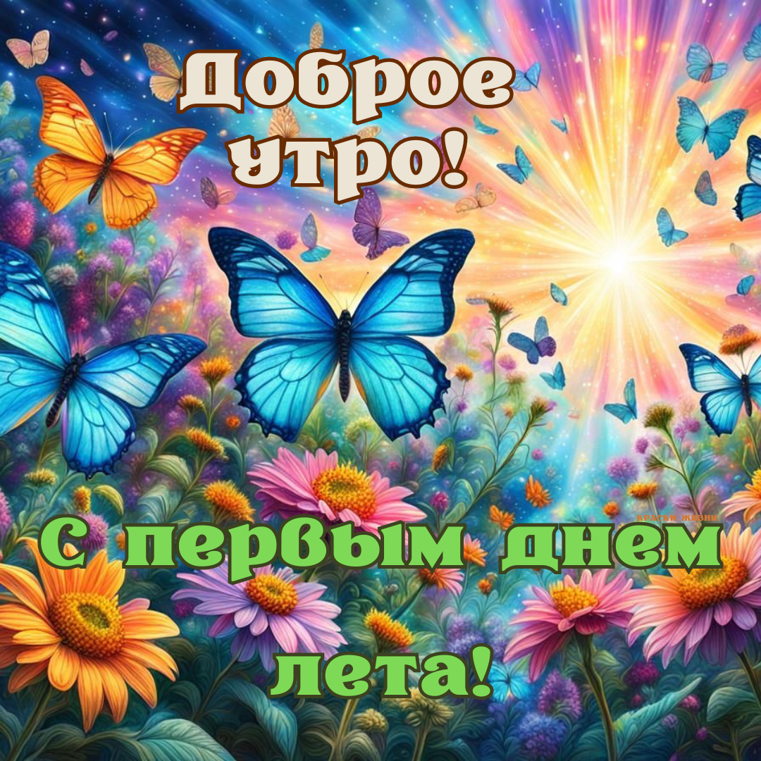 Доброе утро! С первым днём лета!