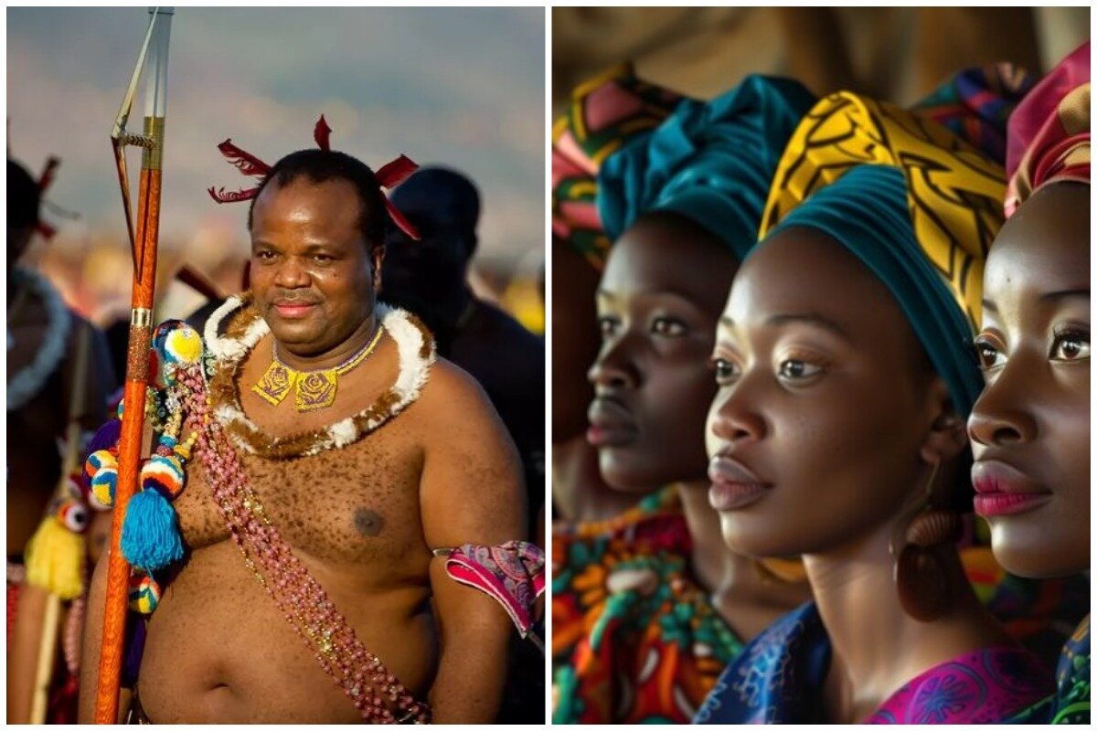 Каждый год африканский король собирает десятки тысяч девственниц на ритуальное шоу