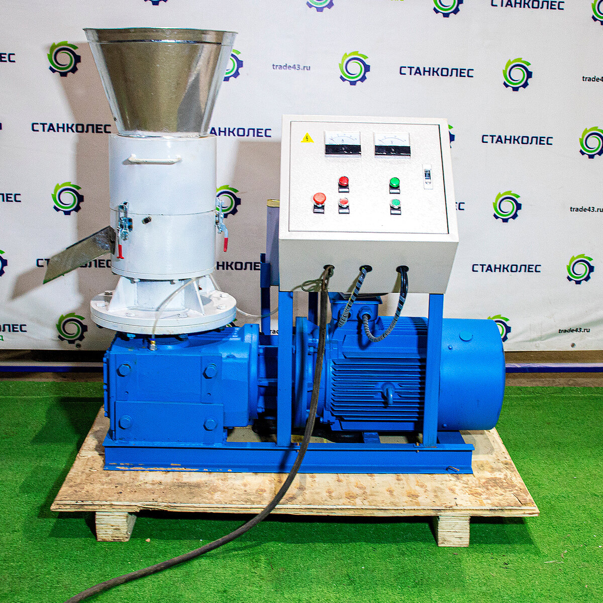 Мини-гранулятор мод. R-Type 400В от СтанкоЛес. Производительность до 1500 кг/час (для с/х продукции)