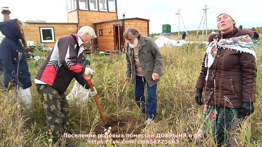 Венчание в Родовом селении Добрыня -сажаем деревья