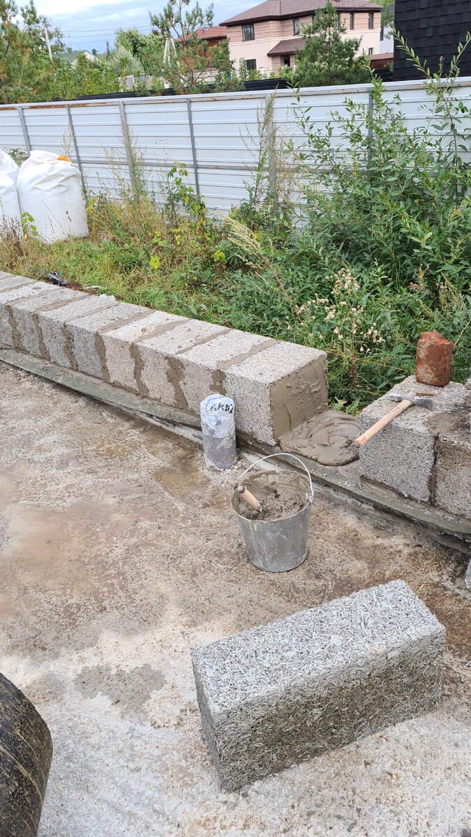 1 ряд блоков