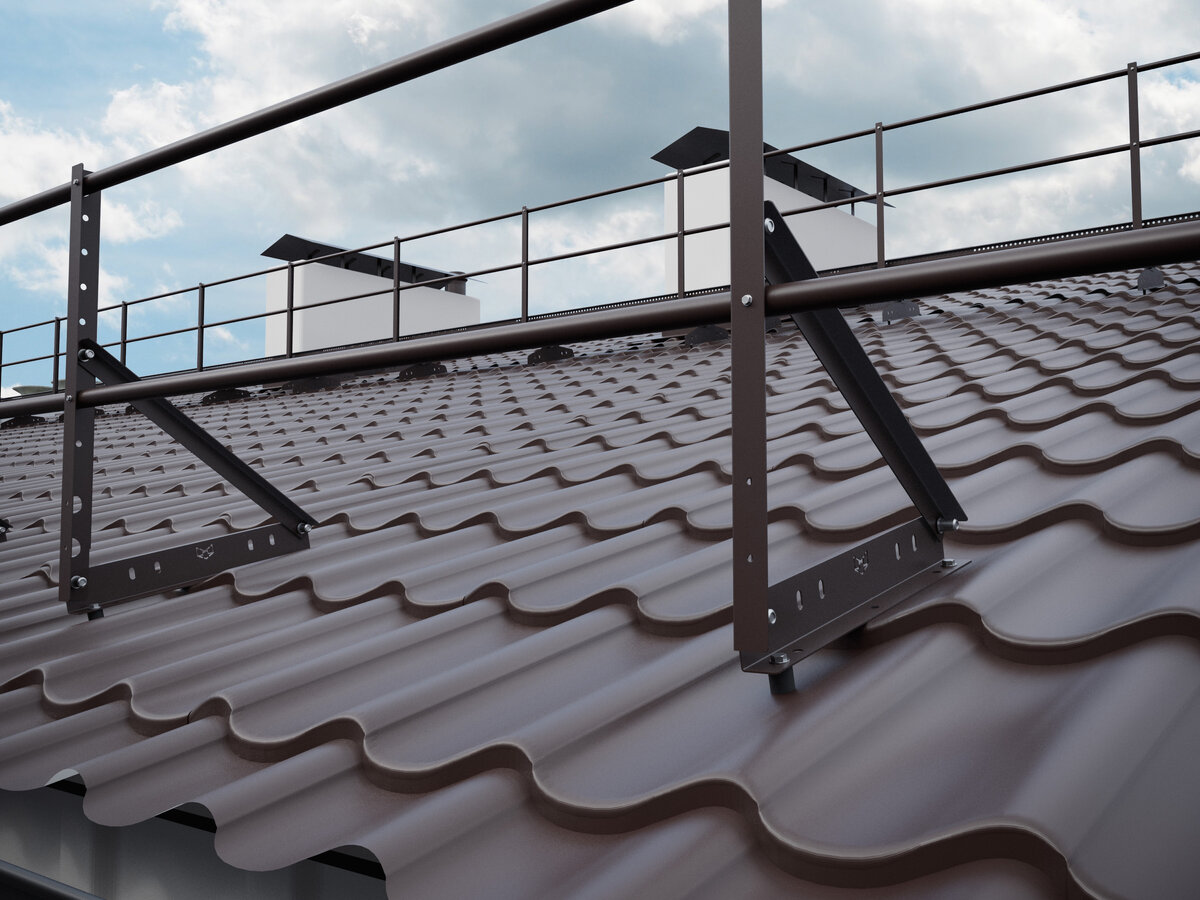 Ограждение кровли ROLLED H=600мм L=2000мм