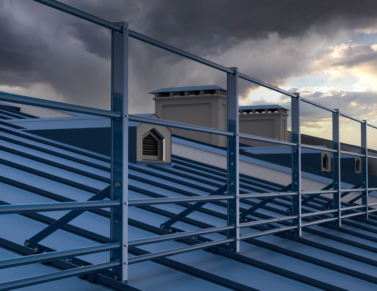 Огражддение на фальцевую кровлю со снегозадержанием PP ROLLED 