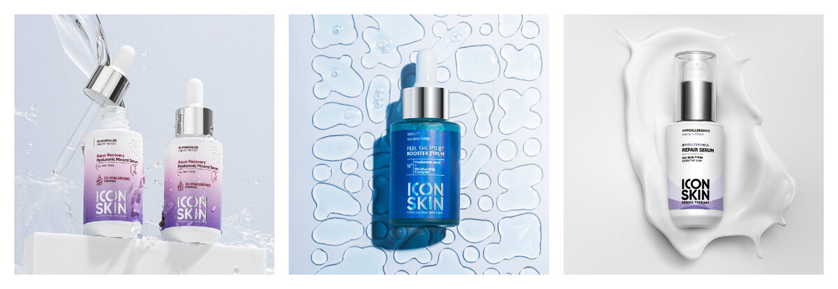 ICON SKIN Сыворотка Aqua Recovery, концентрат Feel the Moist, сыворотка Bifido Ceramide