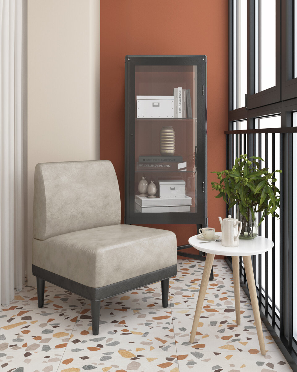 Кресло ОДОС велюр, цвет айвори