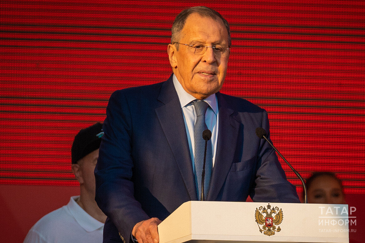 ​Сергей Лавров: « Нам пытаются дать понять, что на Украине США и НАТО готовы буквально на все». Фото: © Владимир Васильев / «Татар-информ»