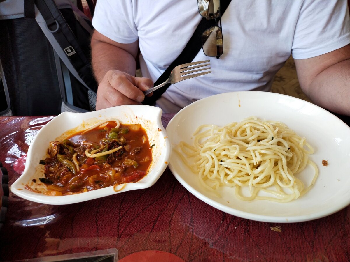 Киргизский лагман. Фото автора канала "Босиком по обочине"
