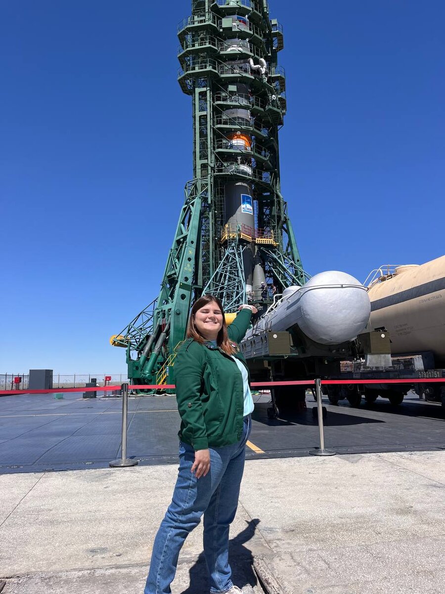    На космодроме Байконур прошел запуск ракеты c символикой Российских студенческих отрядов Белов Михаил Александрович