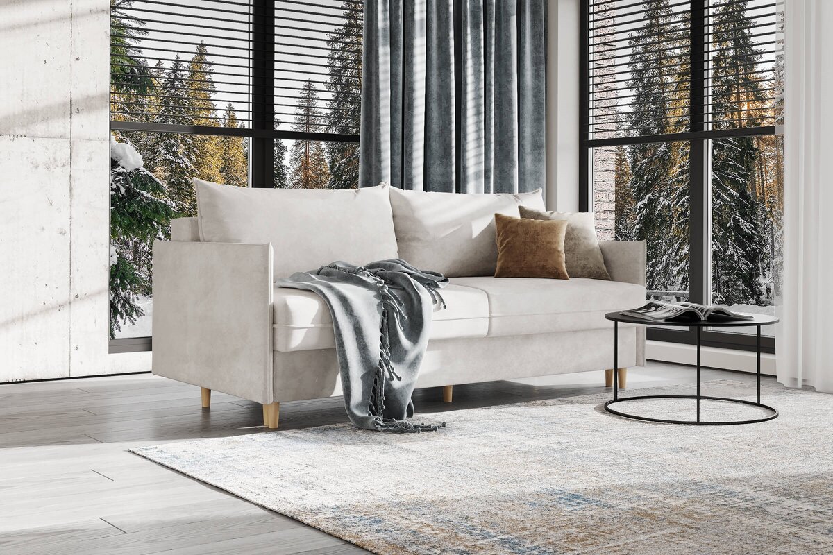 Двуместный диван Rain в скандинавском стиле