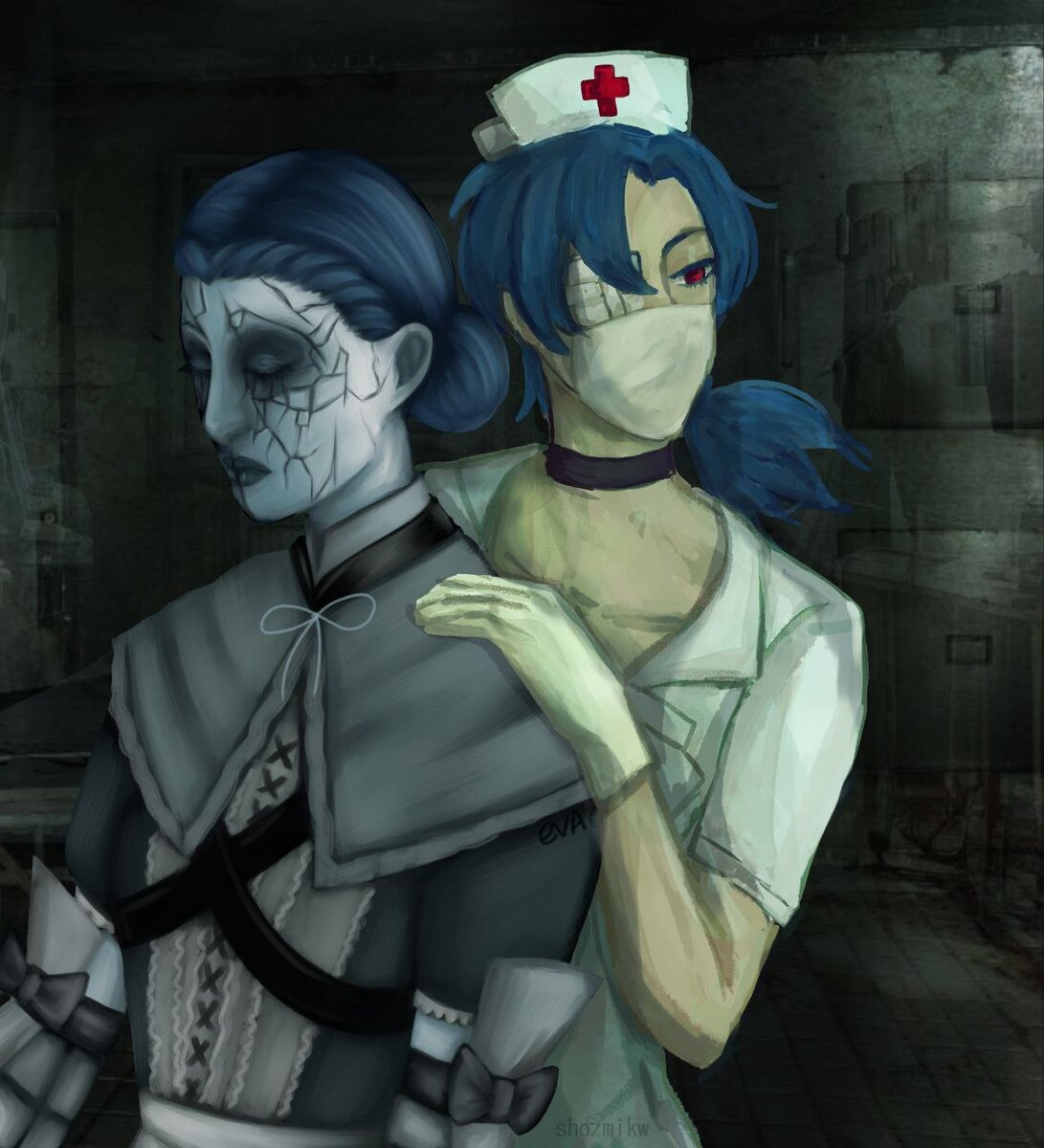 Рисунок дочки, в соавторстве с подругой