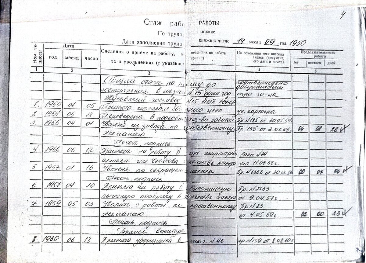 Из пенсионного дела предка автора