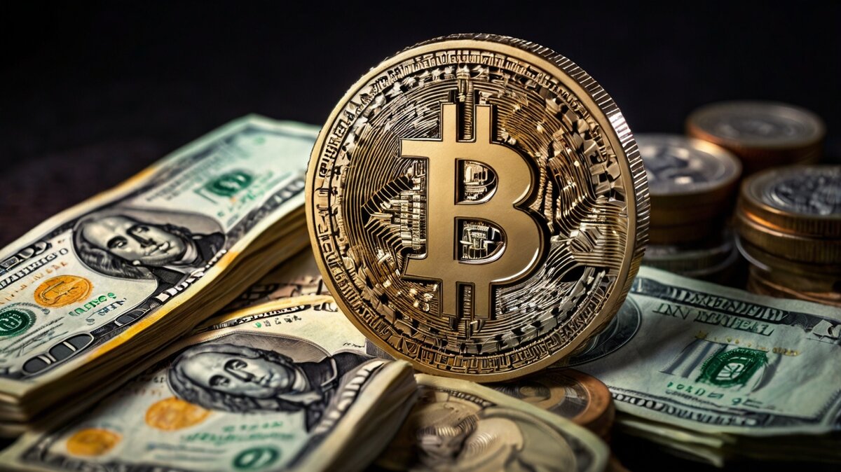 bitcoin and money (leonardo.ai)