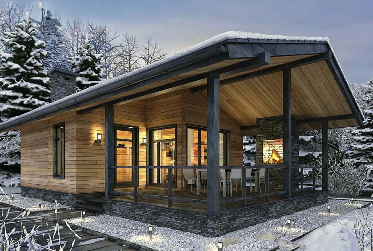 Примерный дизайн подобного строения в современном стиле