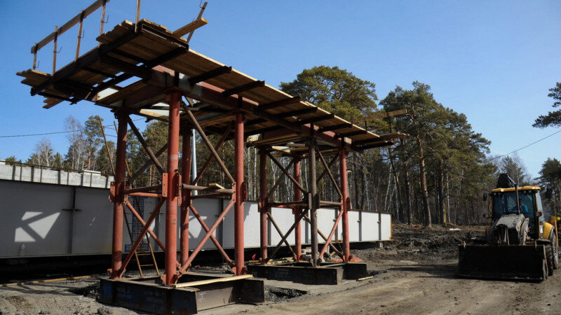     Строительство развязки на Змеиногорском тракте. Дмитрий Лямзин