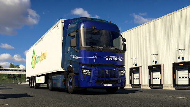 Интересные новости! Мы рады сообщить, что Renault Trucks E-Tech T - первый электромобиль, присоединившийся к Euro Truck Simulator 2, и теперь в игре можно управлять им в разделе быстрых заданий!
