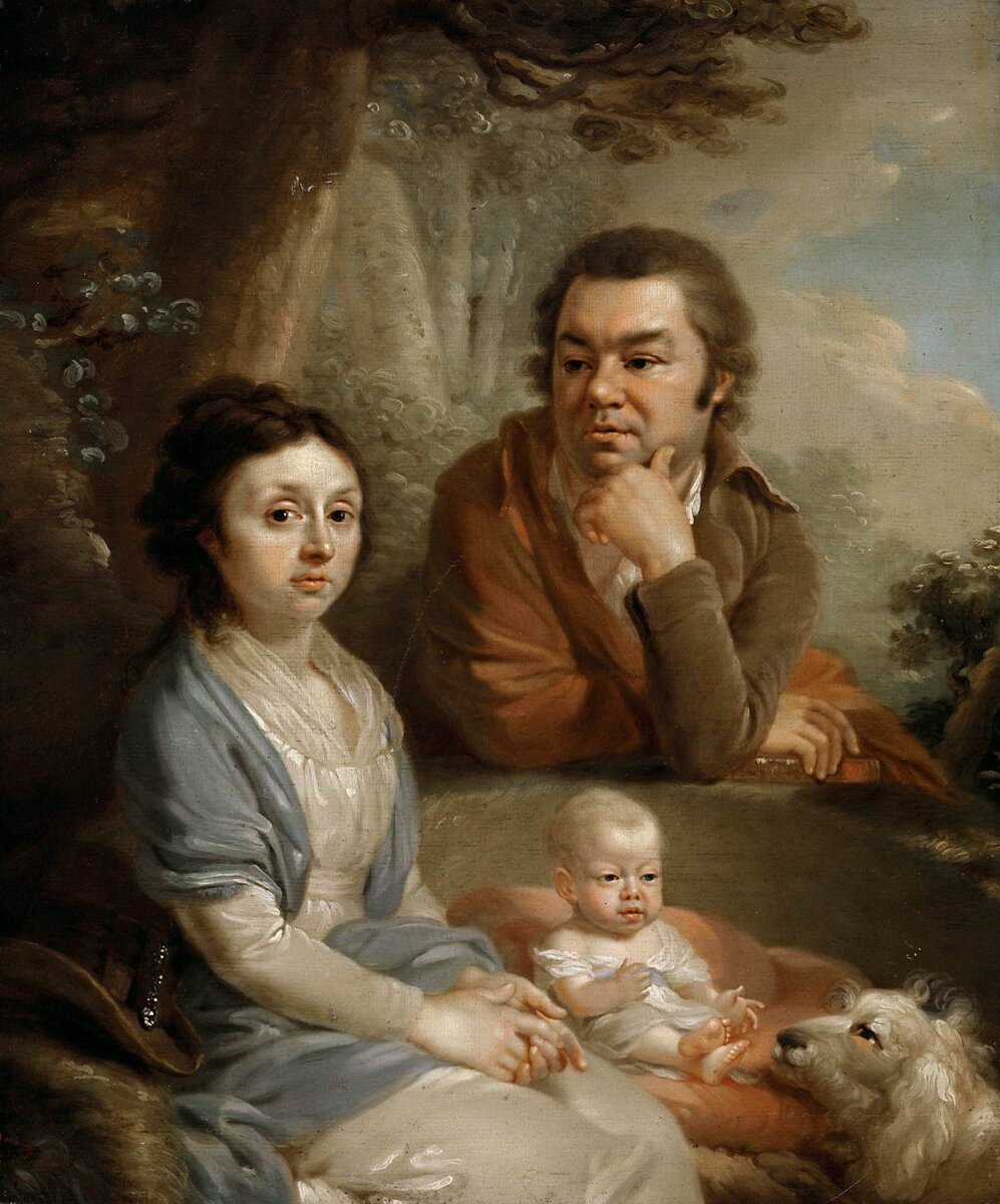 В.Л. Боровиковский. Семейный портрет (предположительно В.А. и А.С. Небольсины с ребенком)