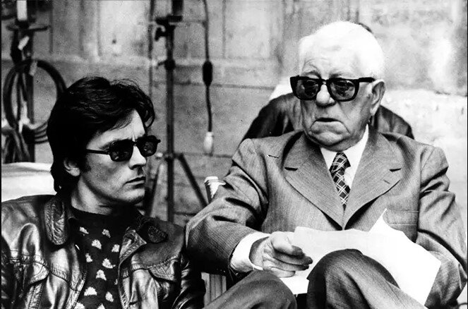 Жан Габен и Ален Делон