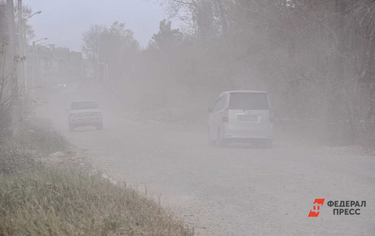 В городе сильная пыль.  Фото: Фото: ФедералПресс / Екатерина Лазарева