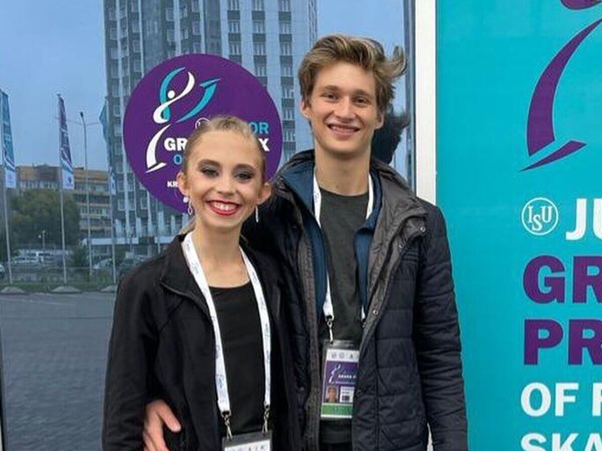    Фигуристы Лиа Несет и Артем Маркелов© Фото : соцсети Лии Несет