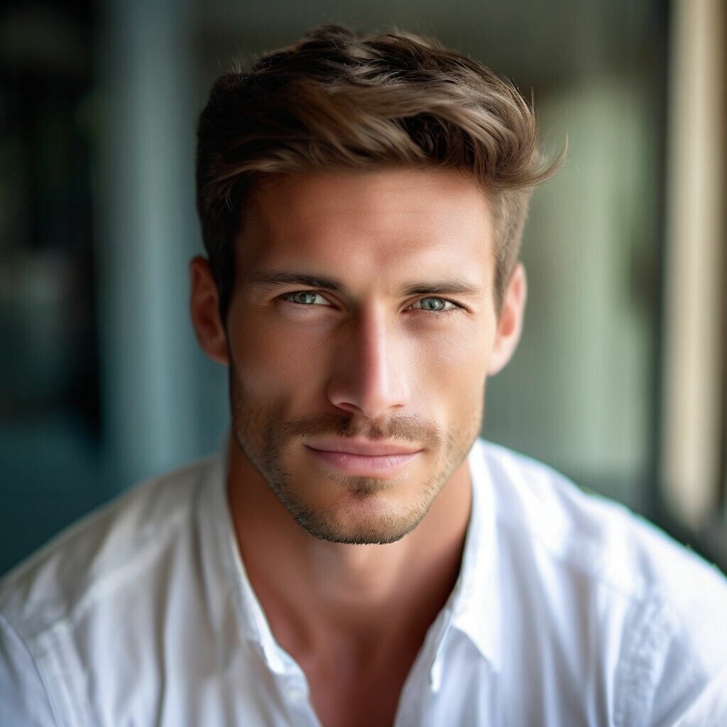 Его профиль в Тиндере указывал, что ему было 45, но выглядел он на 30 в лучшем случае... /Фото сгенерировано с помощью Шедеврум/